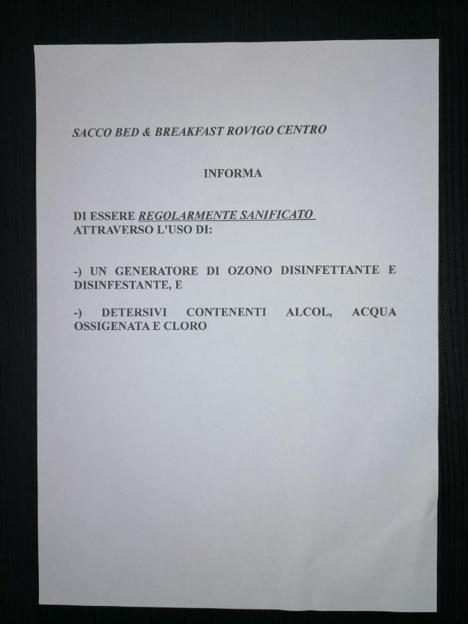 Sacco Bed&Breakfast Ровиго Екстериор снимка